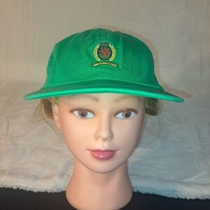 TOMMY HILFIGER CREST CAP GREEN HAT One Size